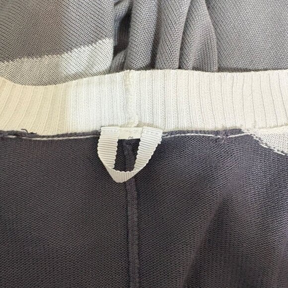 Lululemon Hatha Wrap OS Nebula Raceway Grey White Shawl Worn 1x Cozy Travel - Picture 8 of 10